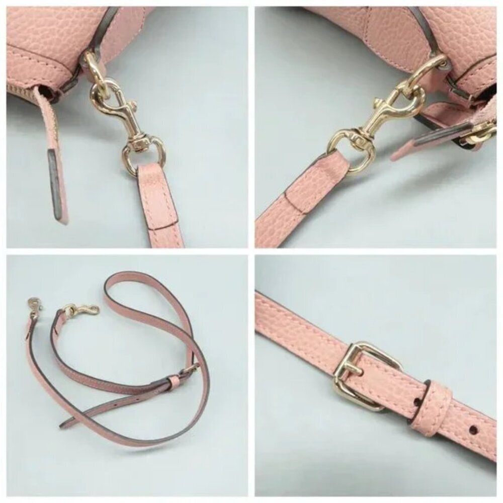 Authentic Gucci Soho Dome Satchel Pink Leather Crossbody Shoulder Bag Luxury Bag - Picture 8 of 13